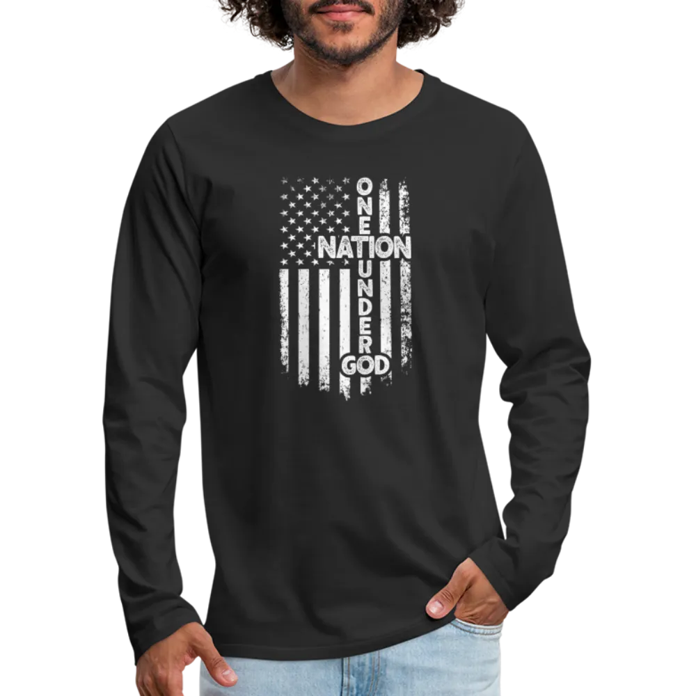 One Nation Under God Men's Premium Long Sleeve T-Shirt