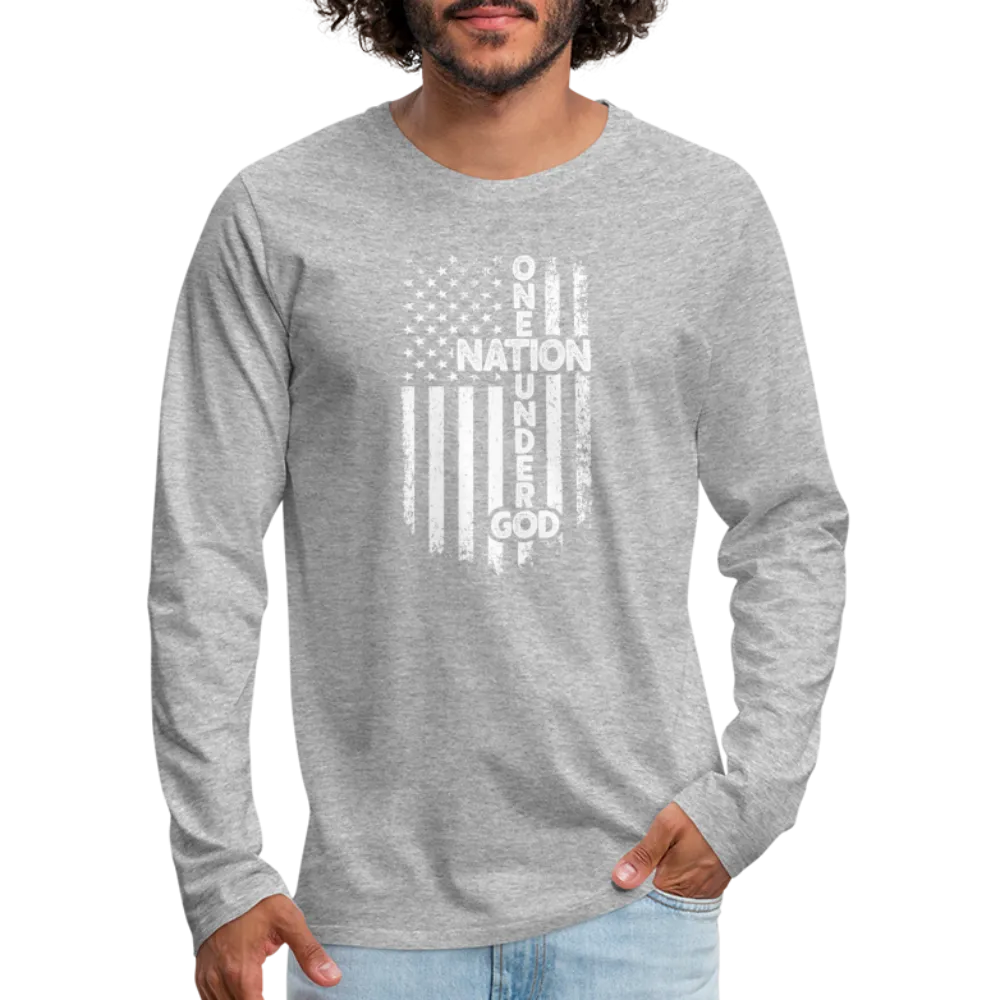 One Nation Under God Men's Premium Long Sleeve T-Shirt