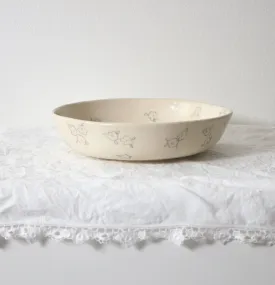 Pasta Bowl - Line Drawn Floral