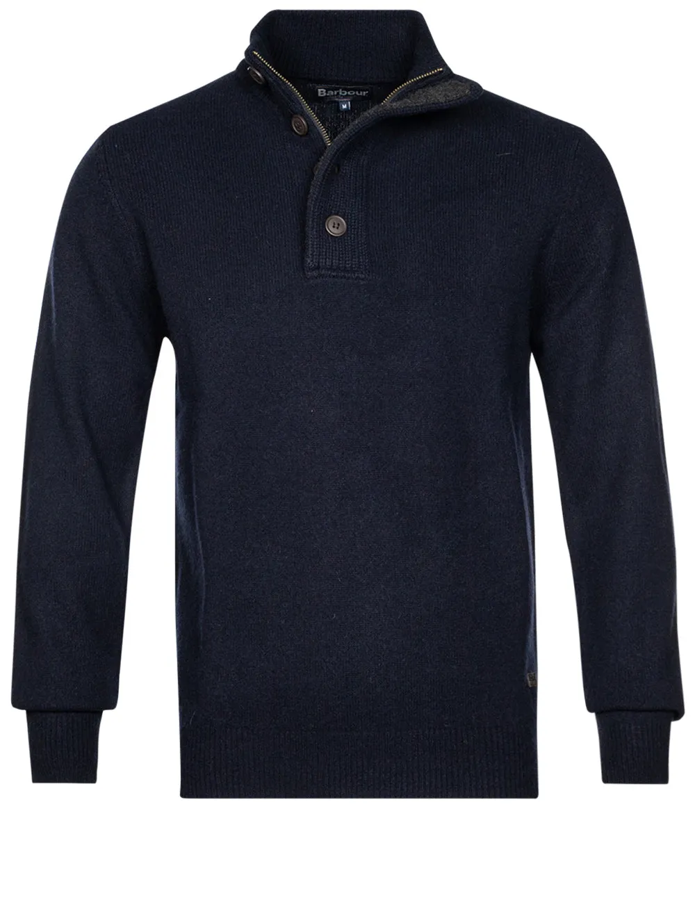 Patch Half Zip Sweater Navy
