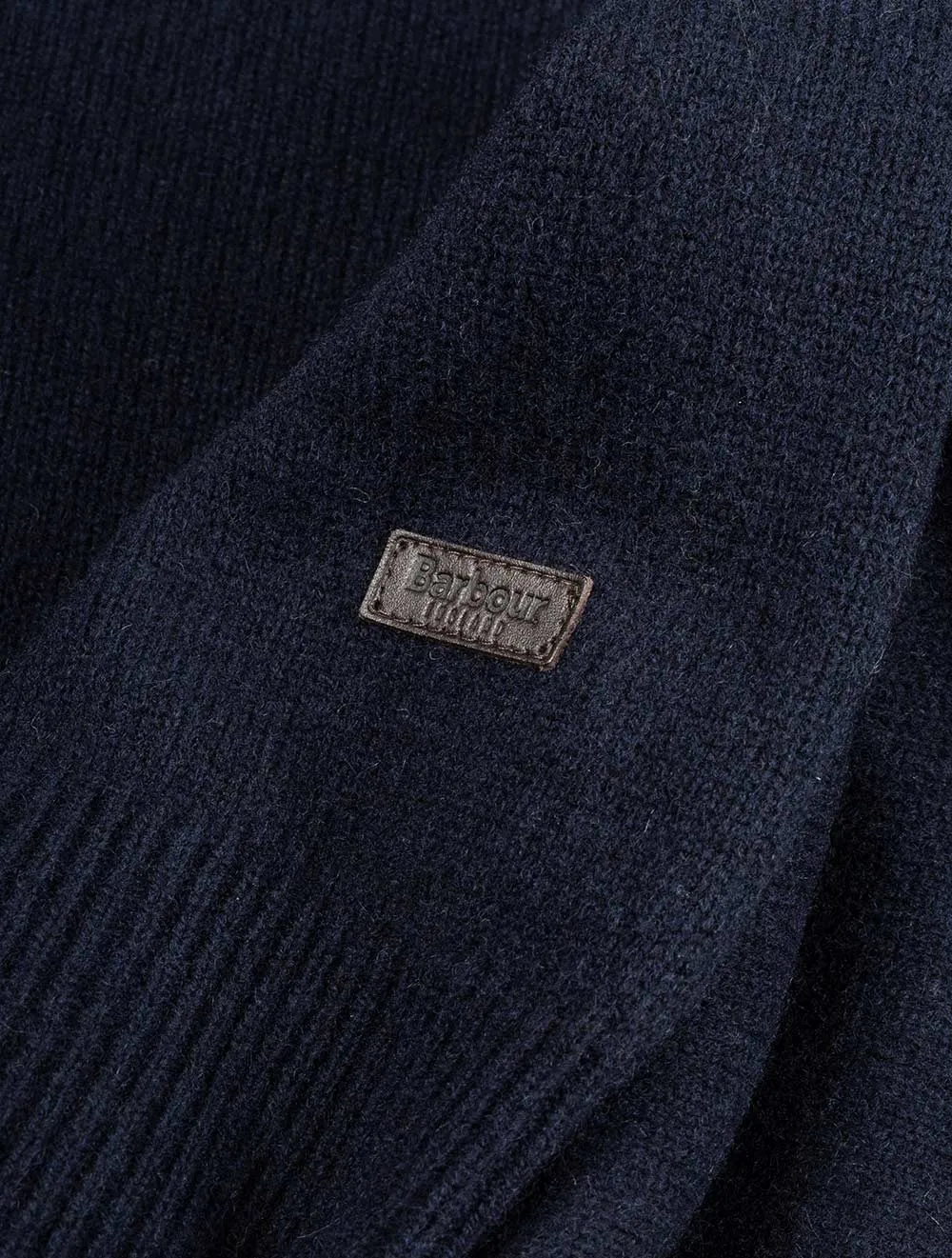 Patch Half Zip Sweater Navy