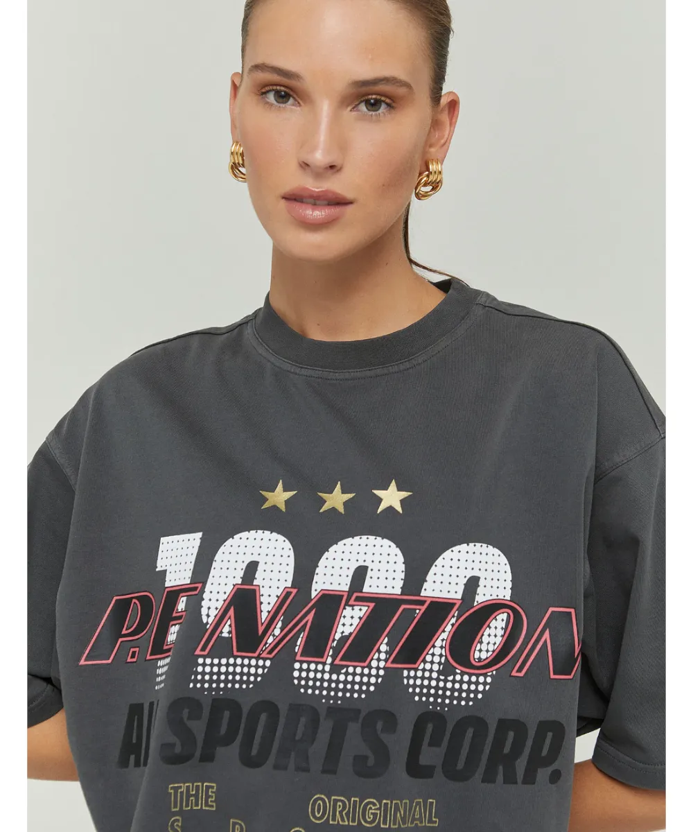P.E Nation Touring SS Oversized Tee (Dark Shadow)