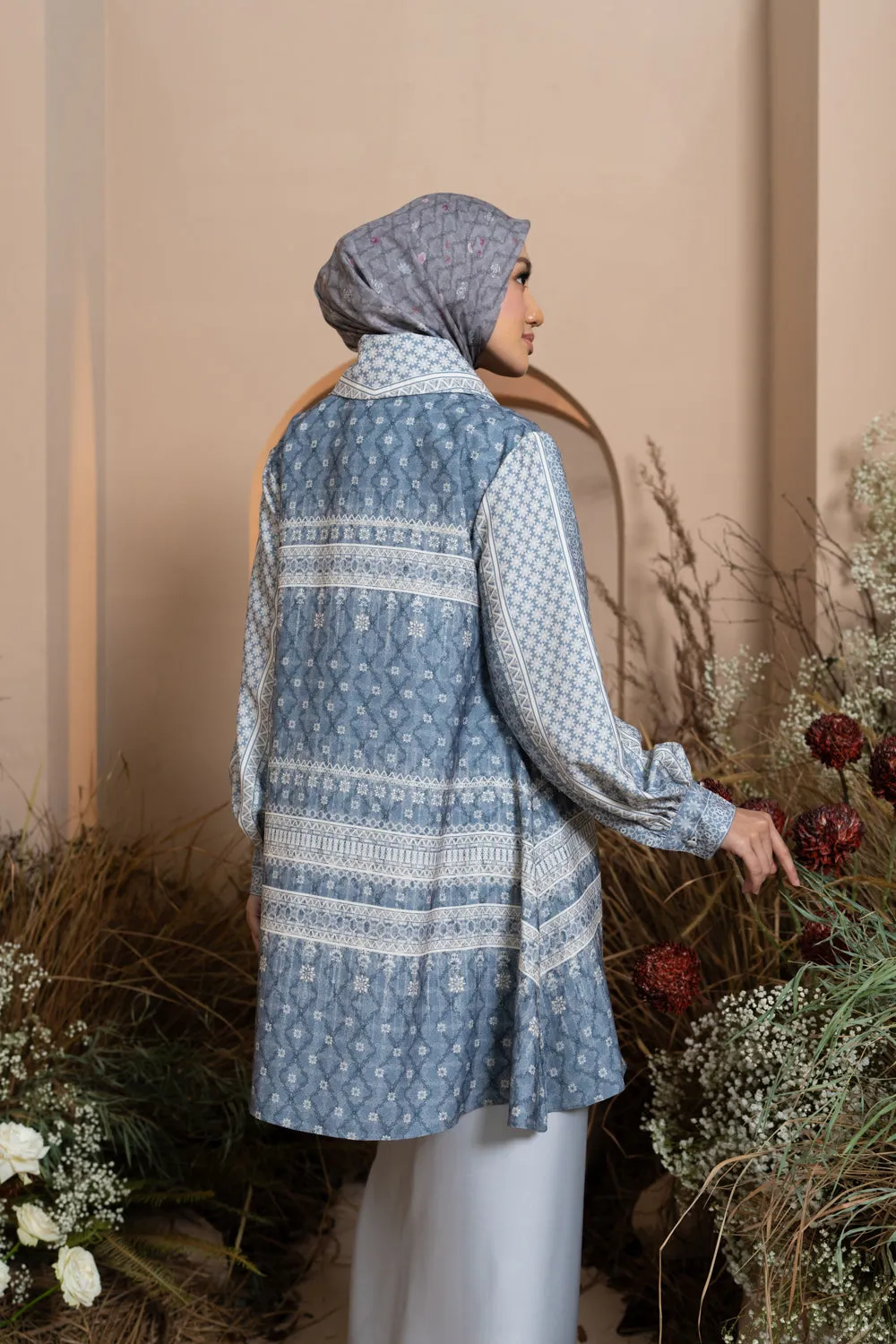 Pre Order - Mariri Outer Tunic Indigo Charcoal