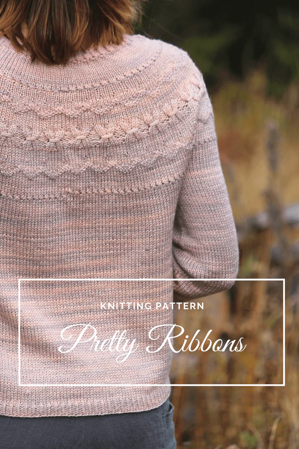 Pretty Ribbons Pullover Knitting Pattern
