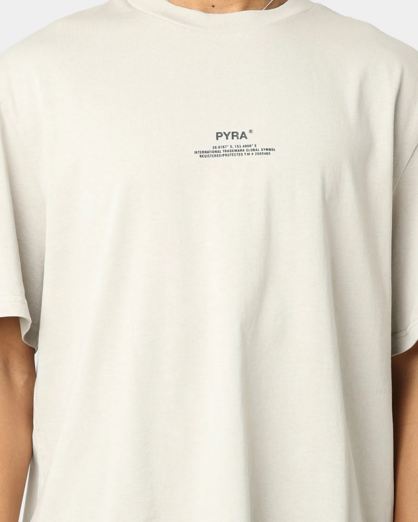 Pyra Stacked Logo T-Shirt Chateau Grey