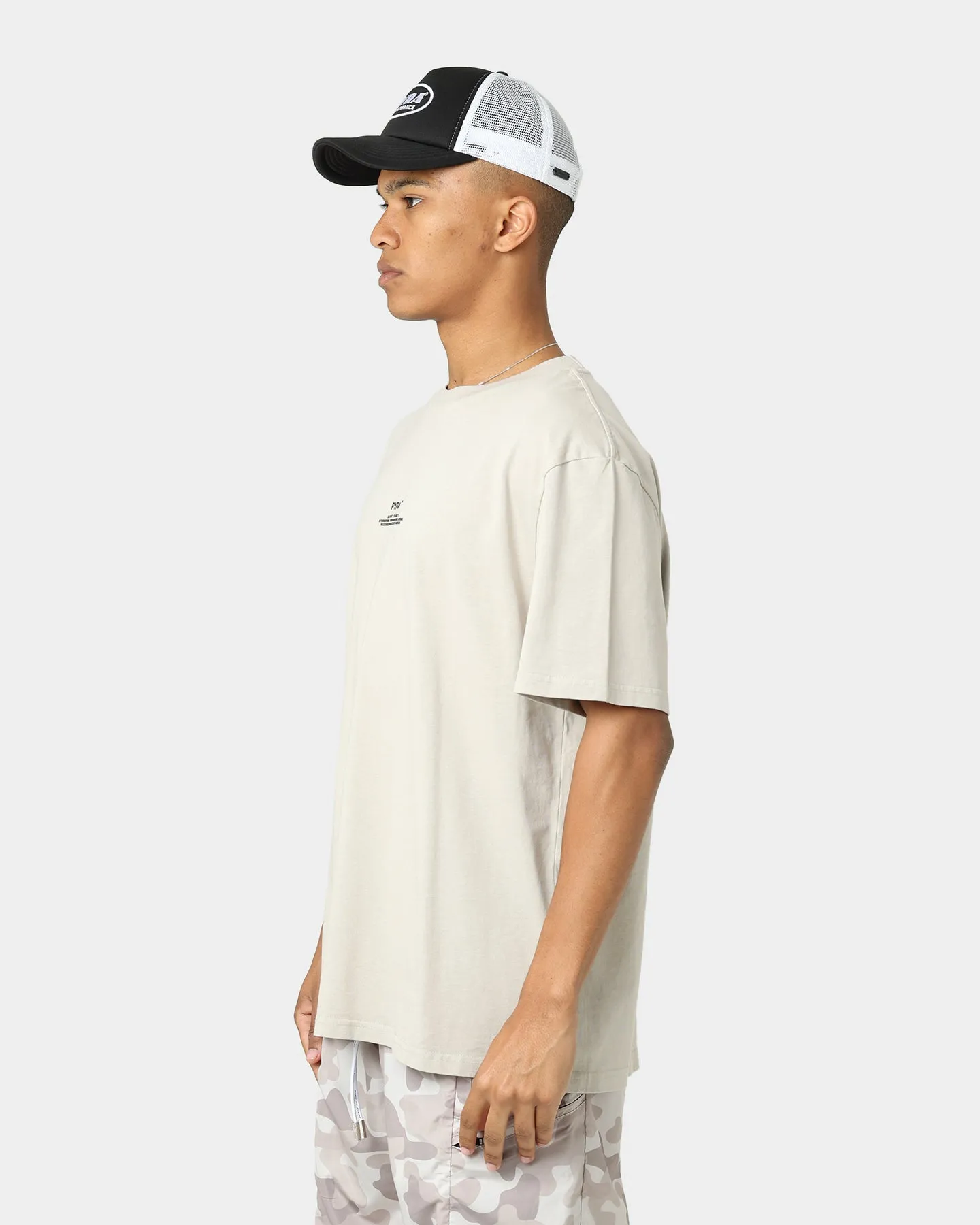 Pyra Stacked Logo T-Shirt Chateau Grey