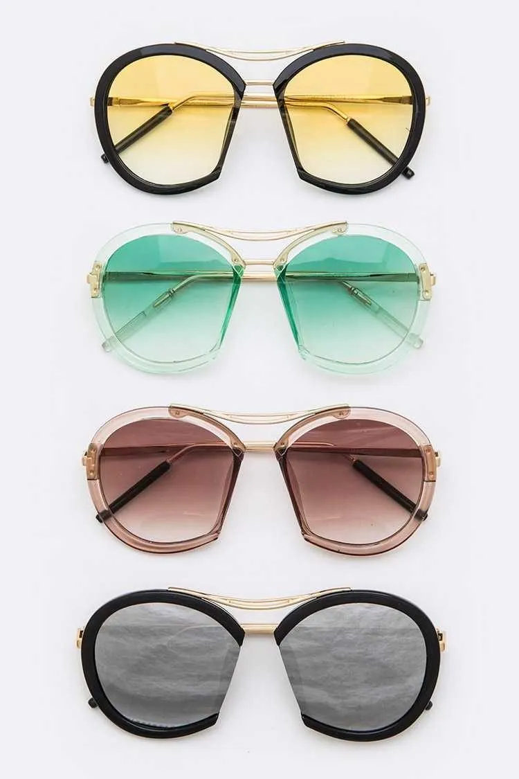 "Sunny" Iconic Oversize Mix Tint Sunglasses