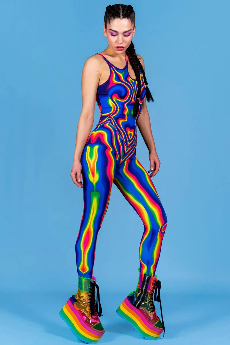Rainbow Hypnosis Jumpsuit on Sale