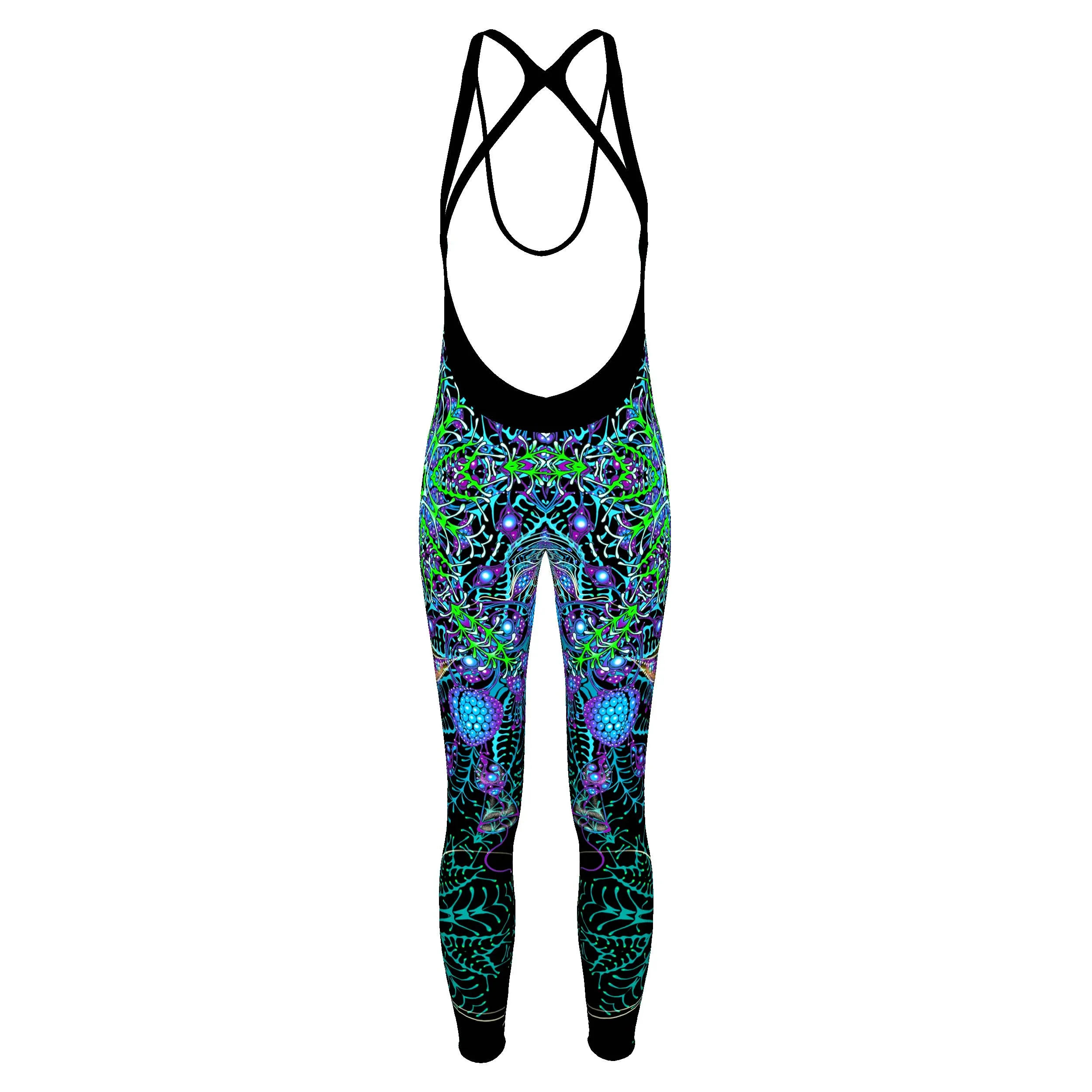 Rave Jumpsuit | Womens Rave Outfit | Burning Man Outfit | UV Reactive Bodysuit | Biorganica (JU)
