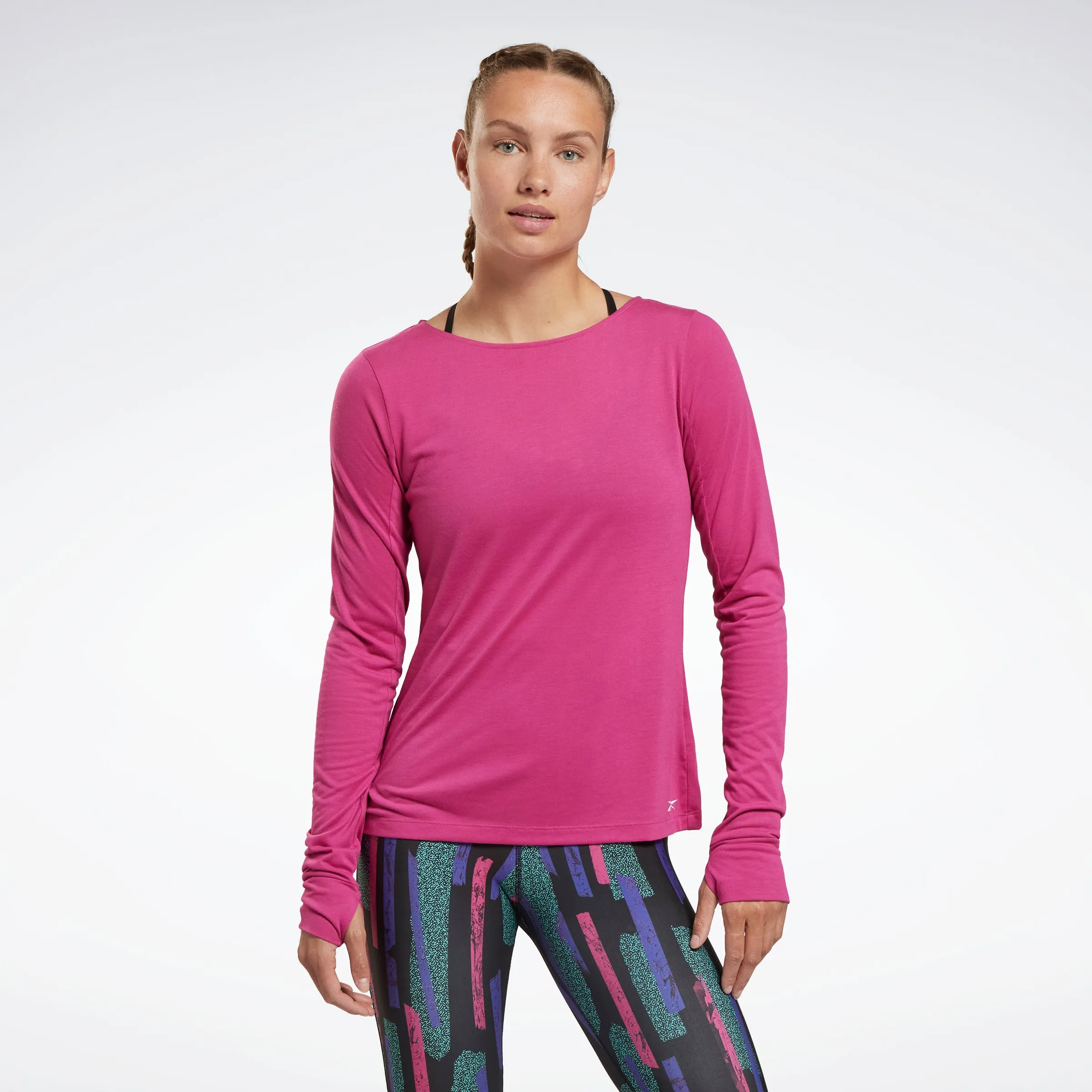 Reebok Apparel Women Workout Ready Supremium Long-Sleeve Top T-Long-Sleeve Top Seprpi
