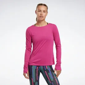 Reebok Apparel Women Workout Ready Supremium Long-Sleeve Top T-Long-Sleeve Top Seprpi