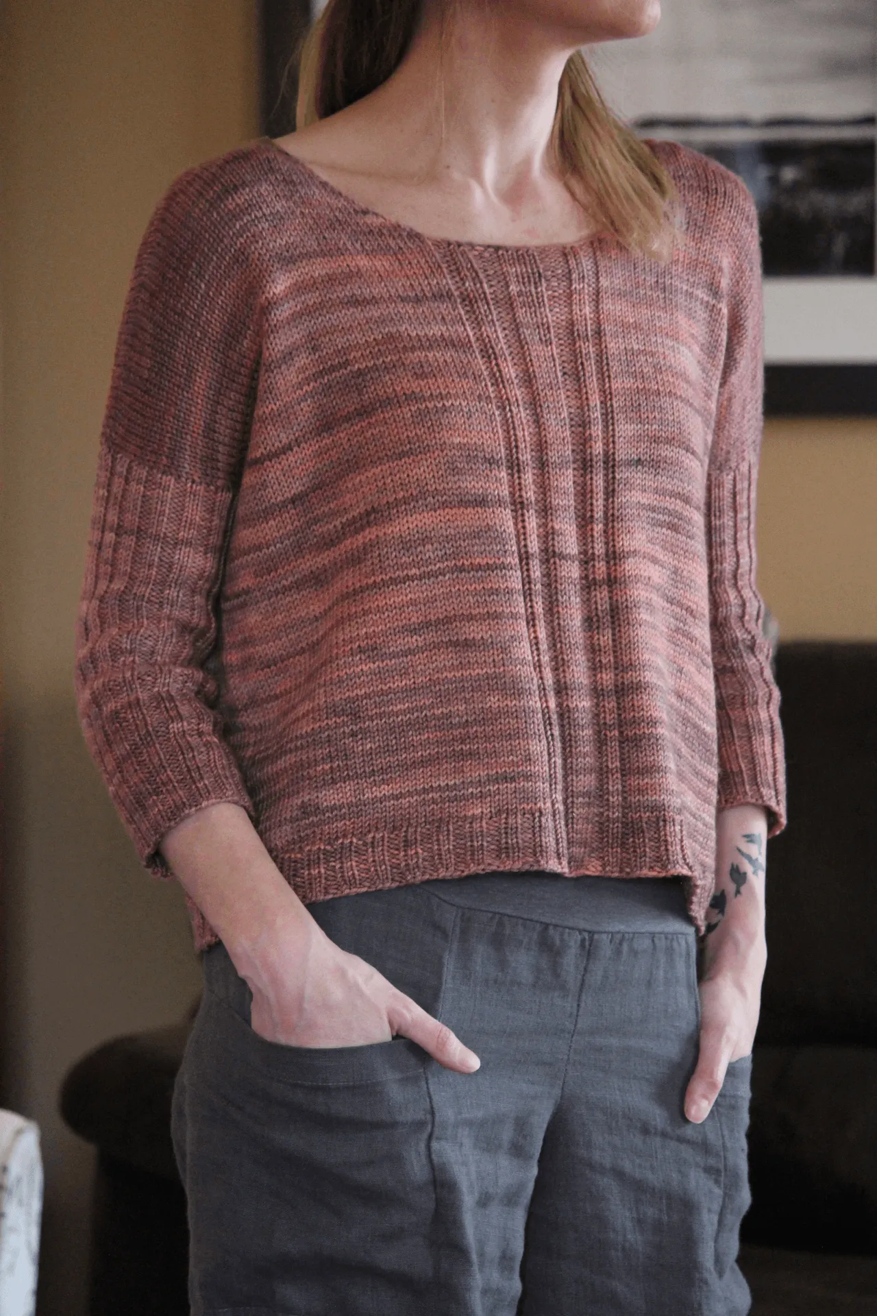 Rosa Pullover Free Knitting Pattern