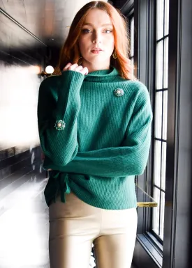 Seeing Stars Sweater Emerald with Emerald Jewels