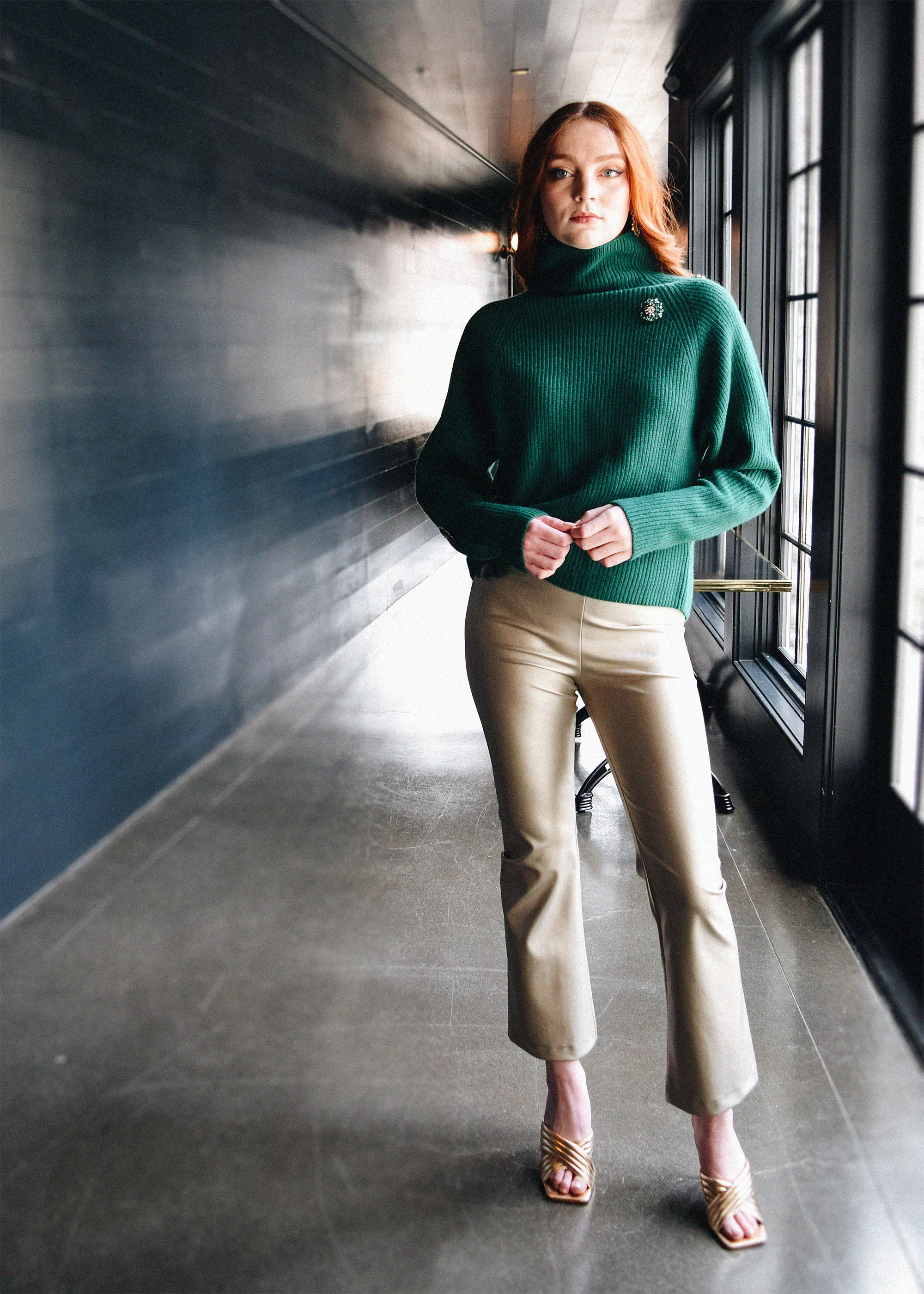 Seeing Stars Sweater Emerald with Emerald Jewels