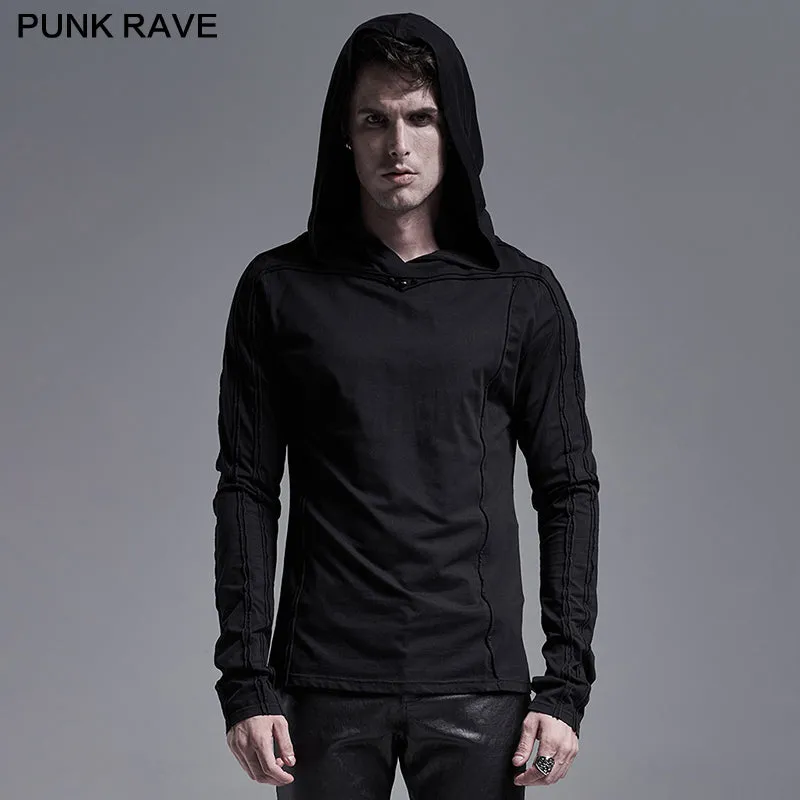 Simple dark long sleeve T-shirt