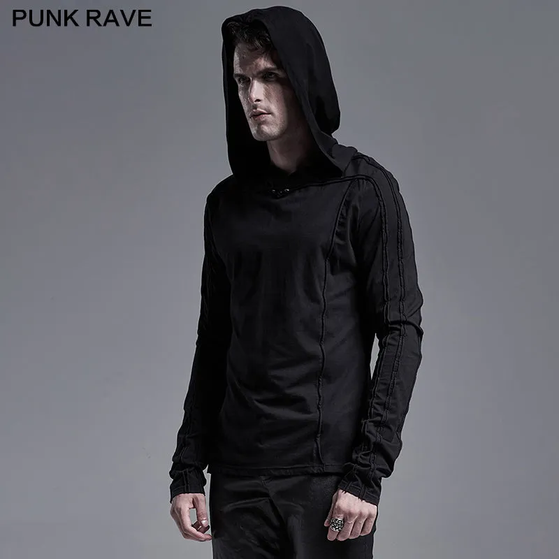 Simple dark long sleeve T-shirt