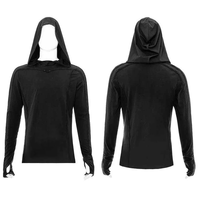 Simple dark long sleeve T-shirt