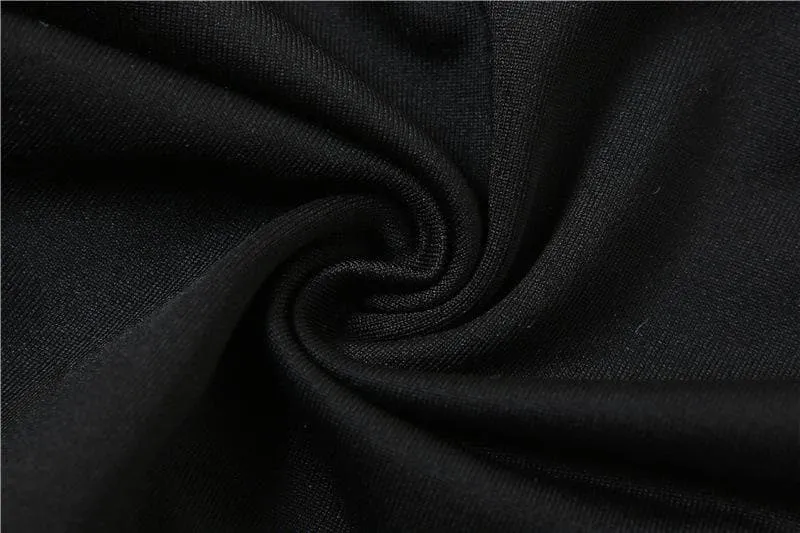 Solid hollow out low cut o ring irregular backless bodysuit