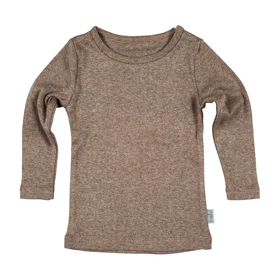 Toshi Organic Tee Long Sleeve - Dreamtime / Cocoa