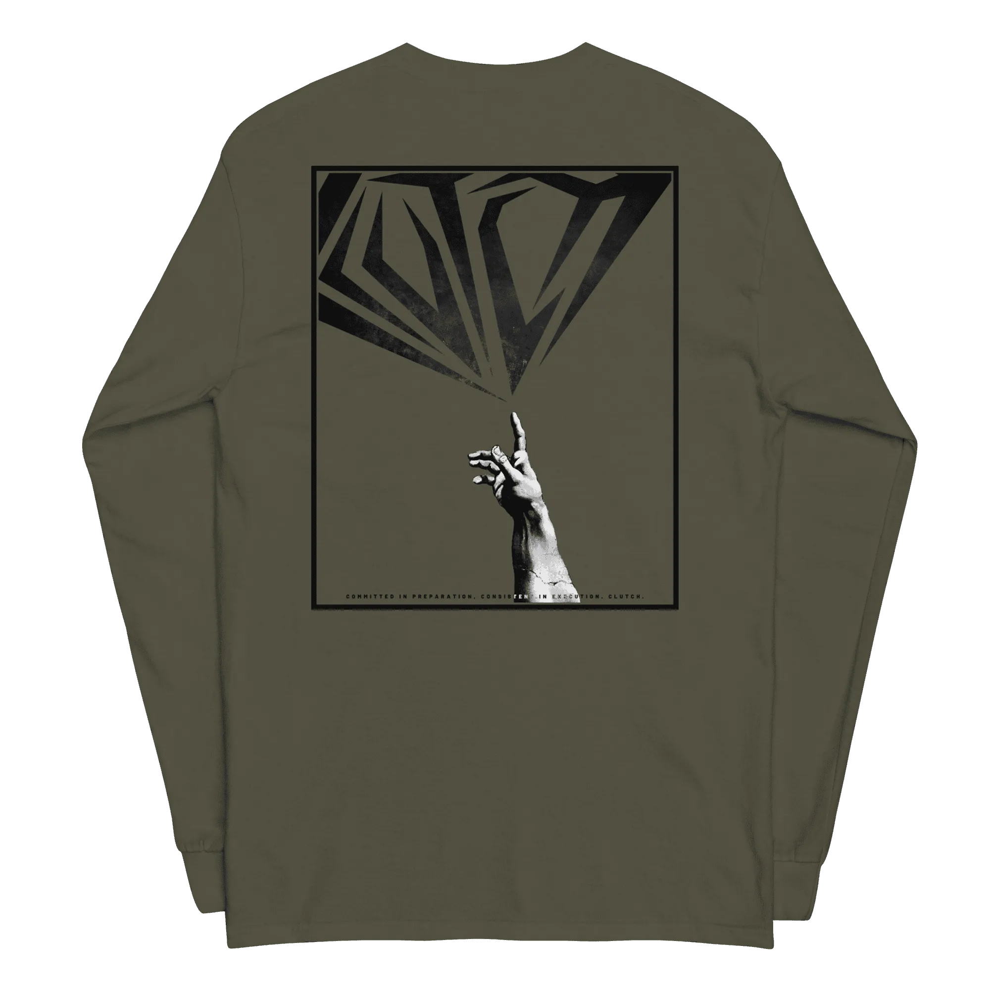 Touch Greatness | Back Print Long Sleeve Shirt