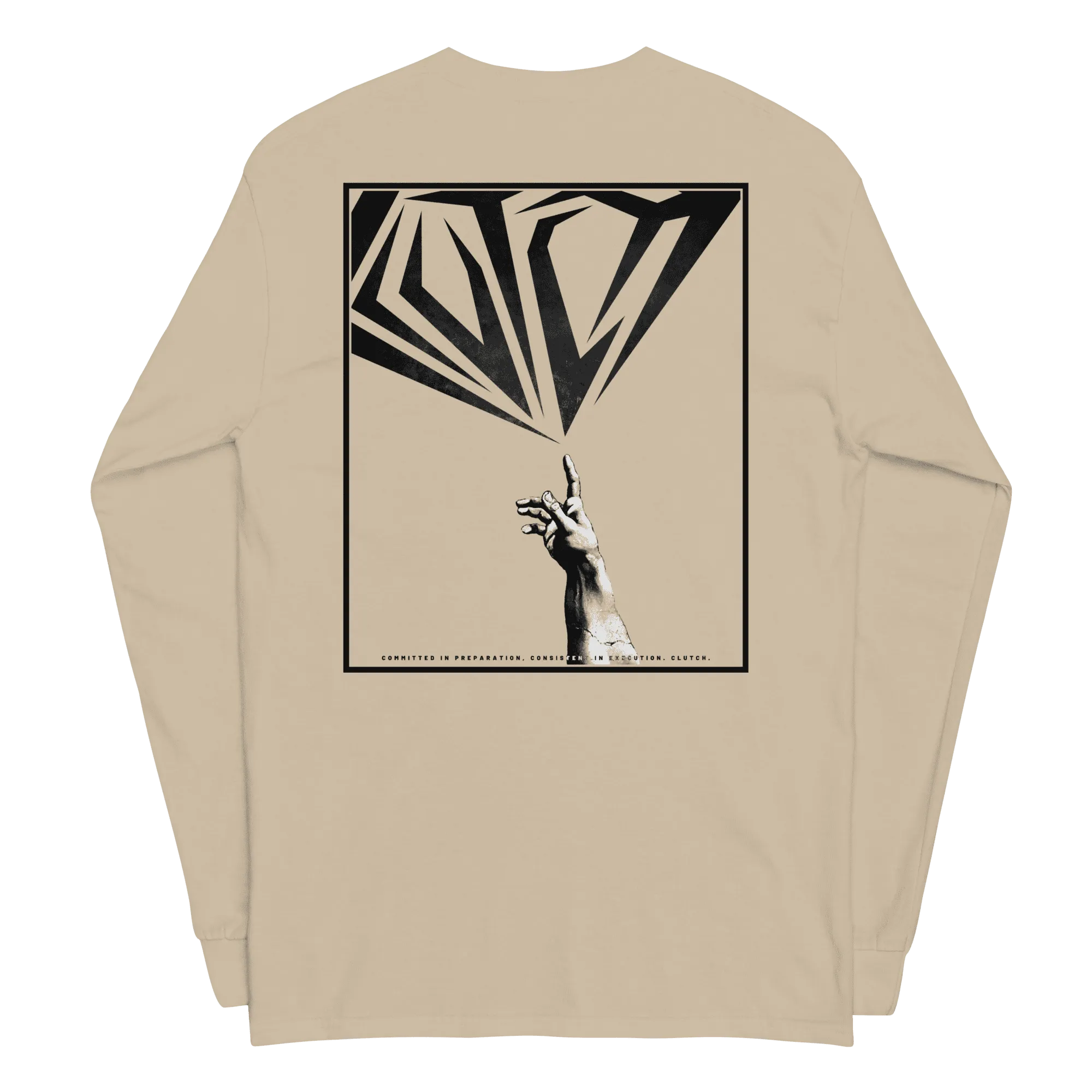 Touch Greatness | Back Print Long Sleeve Shirt