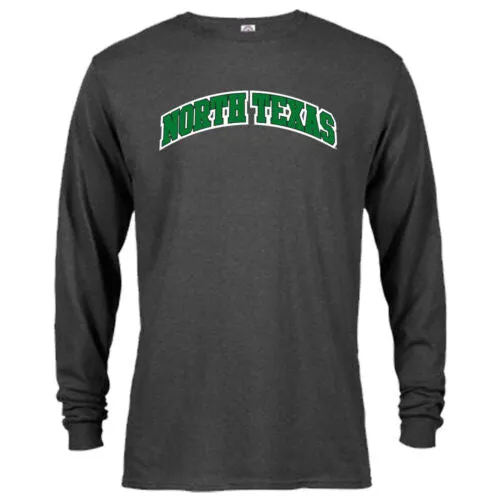 University of North Texas UNT Mean Green Classic Arch Logo Long Sleeve T-Shirt