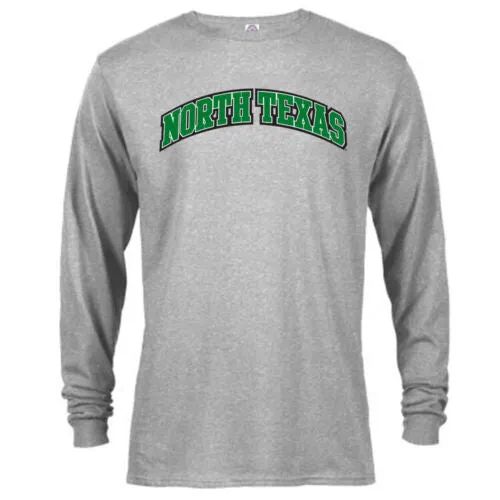 University of North Texas UNT Mean Green Classic Arch Logo Long Sleeve T-Shirt