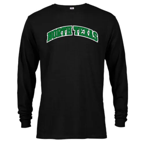 University of North Texas UNT Mean Green Classic Arch Logo Long Sleeve T-Shirt
