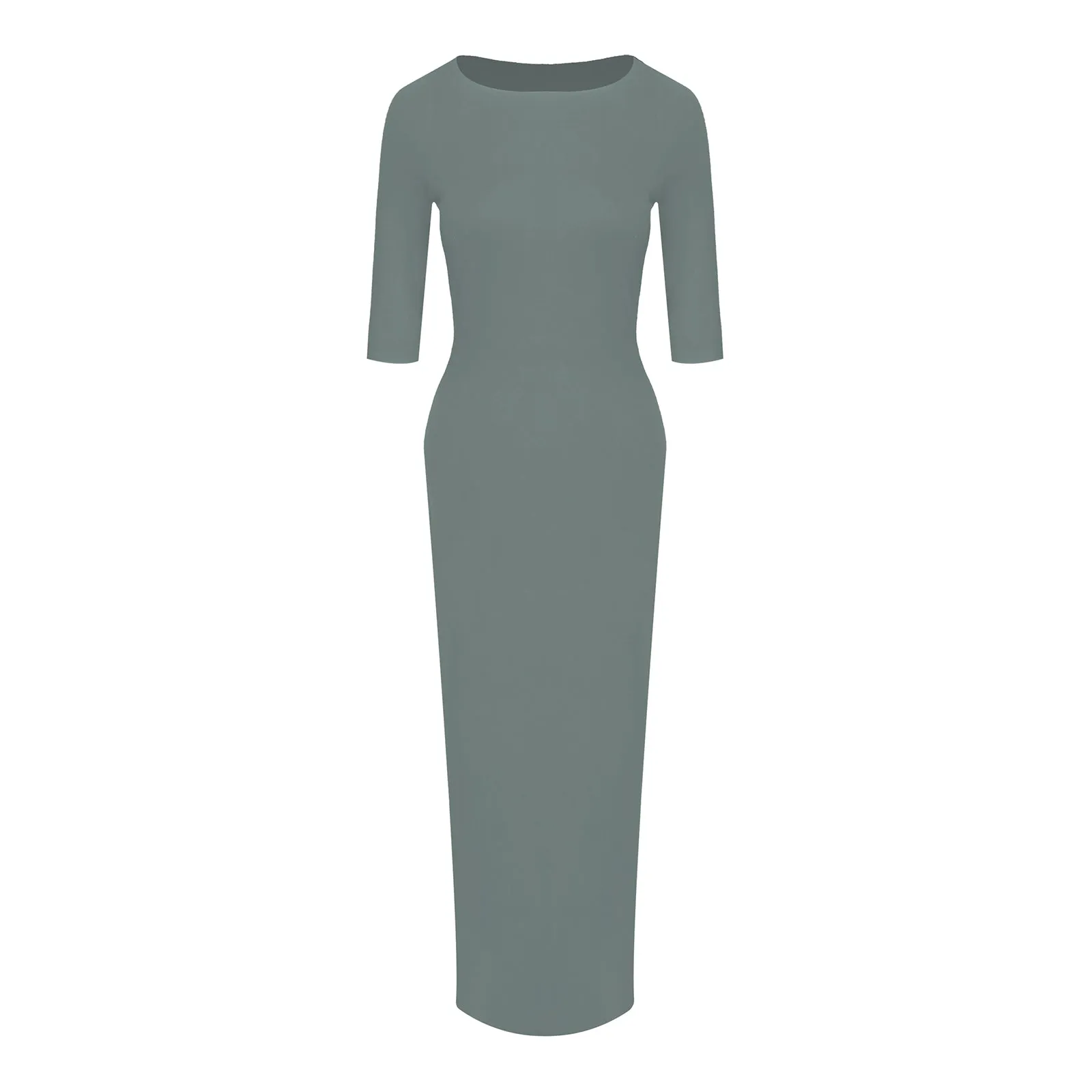 Valentina - Long Sleeve Bamboo Bodycon Maxi Dress