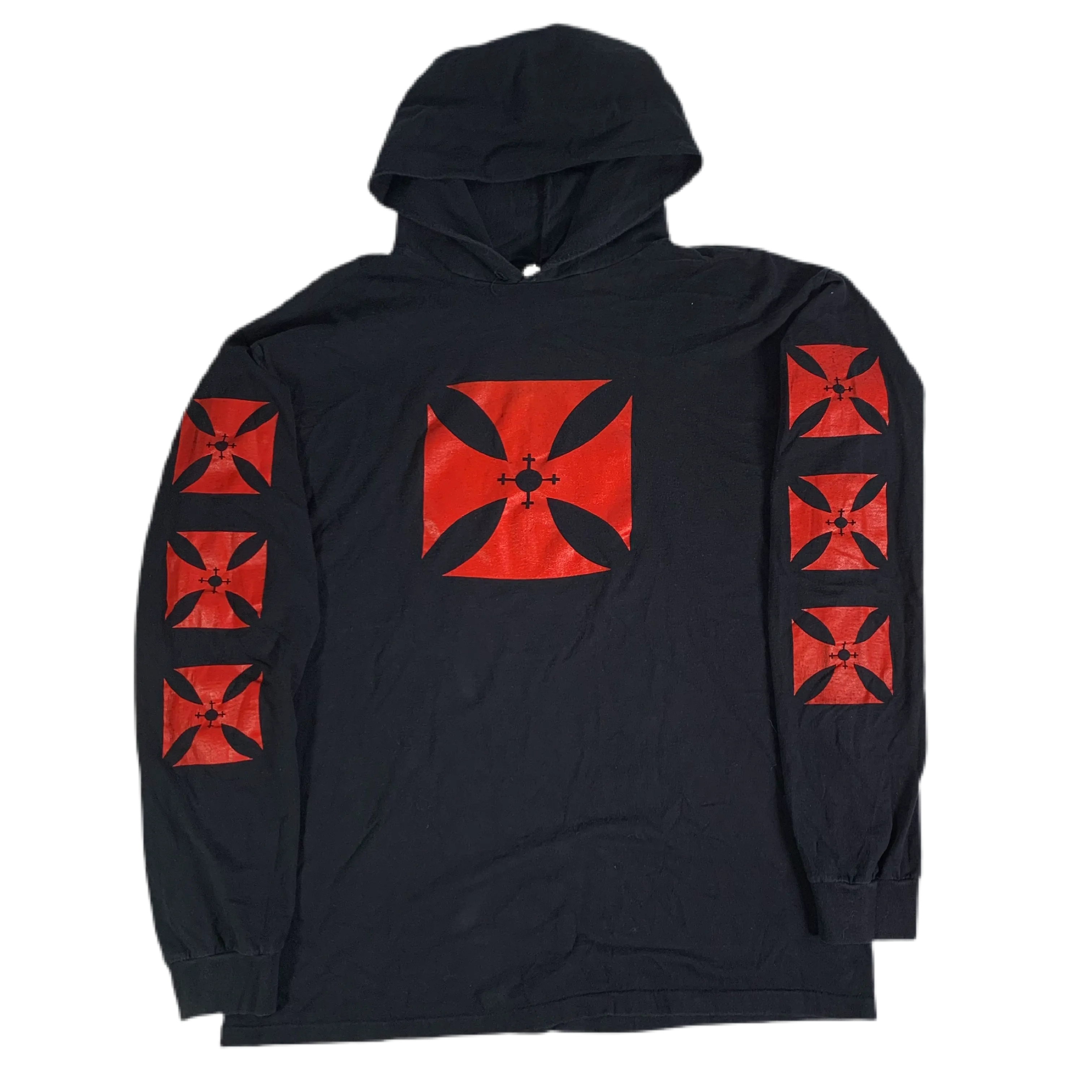 Vintage Archaic Smile "Cross" Long Sleeve Hoodie