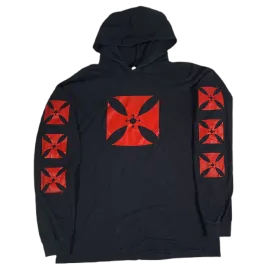 Vintage Archaic Smile "Cross" Long Sleeve Hoodie