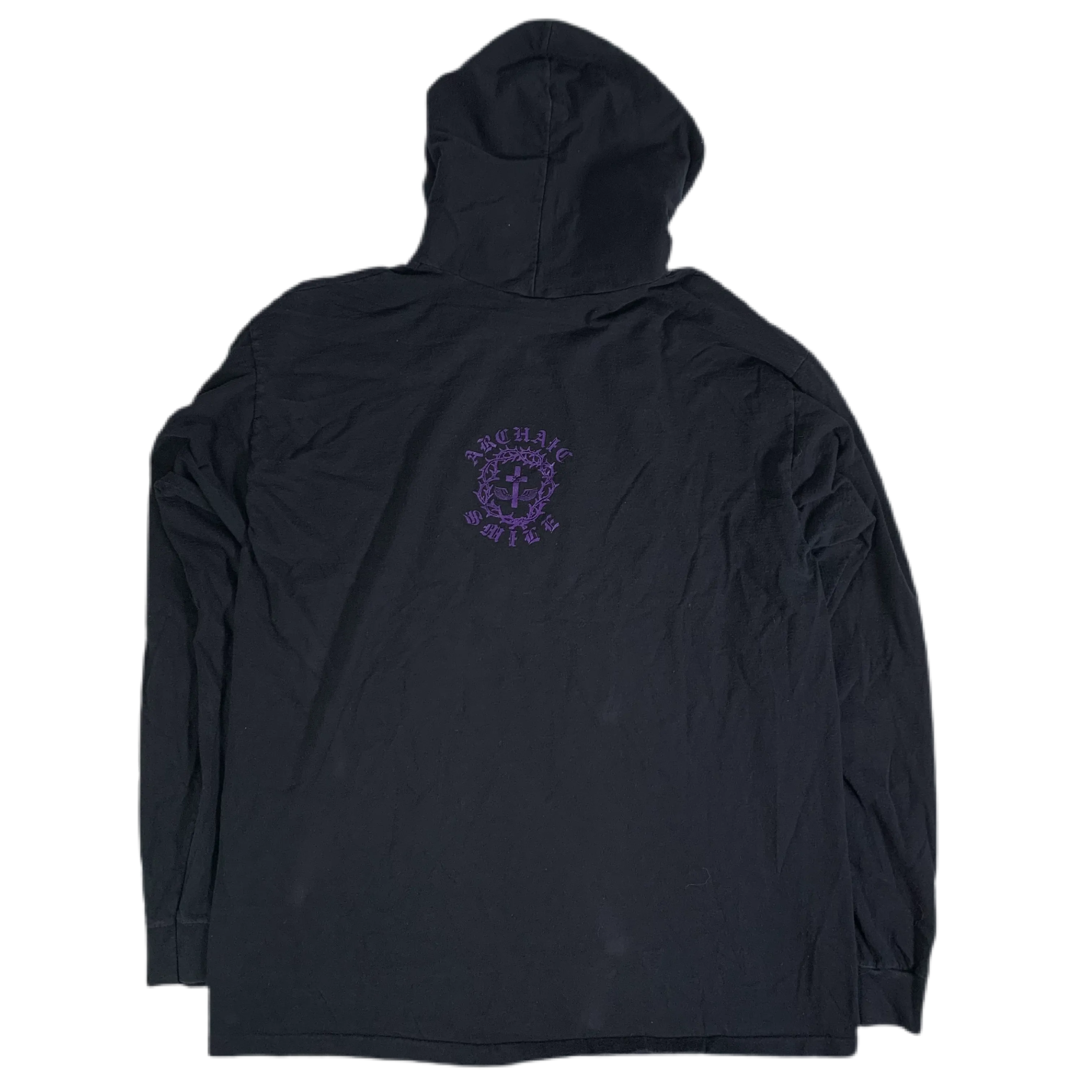 Vintage Archaic Smile "Cross" Long Sleeve Hoodie