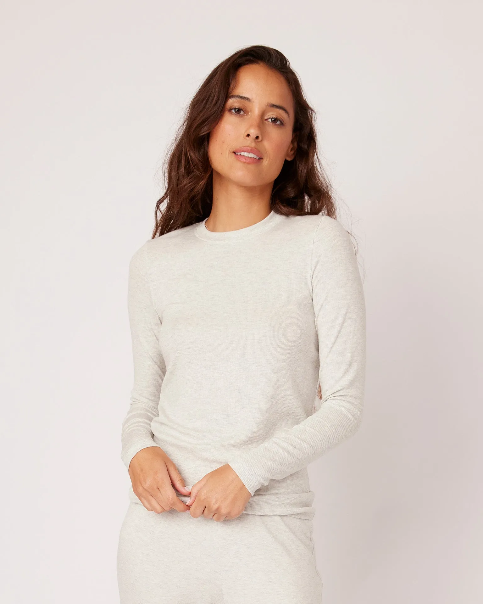 Wheat Ribbed Long Sleeve