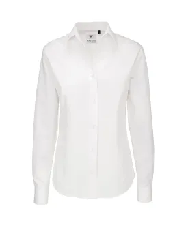 White - B&C Sharp long sleeve /women