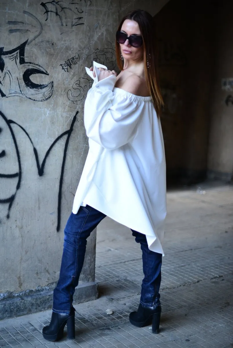 White off shoulder Tunic Felicia