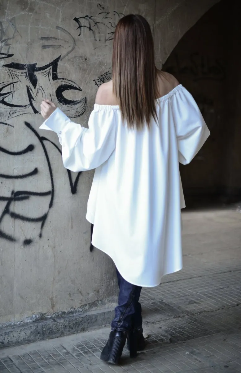 White off shoulder Tunic Felicia