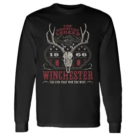 Winchester Classic - Western Flag Skull - Long Sleeve T-Shirt