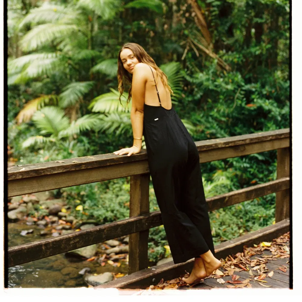 Womens Classic Jumpsuit Black