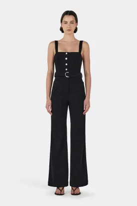 Ziggy Corduroy Jumpsuit // Black