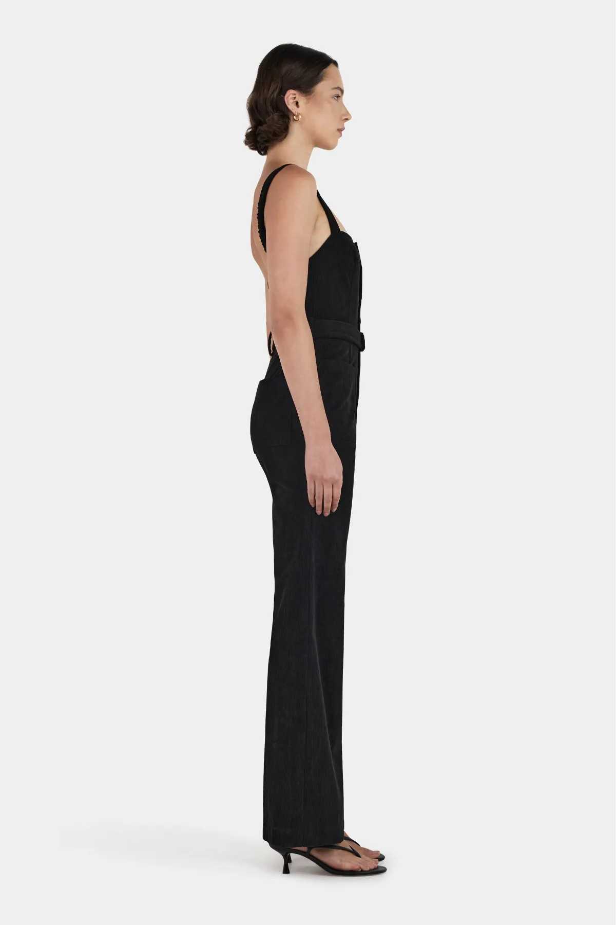 Ziggy Corduroy Jumpsuit // Black