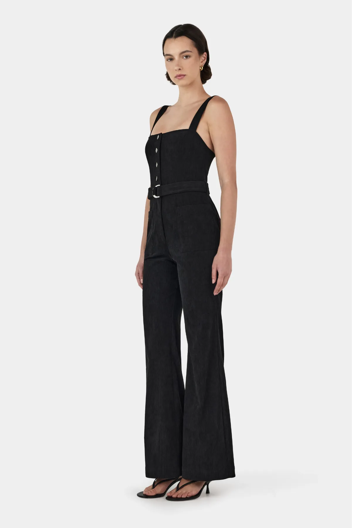 Ziggy Corduroy Jumpsuit // Black