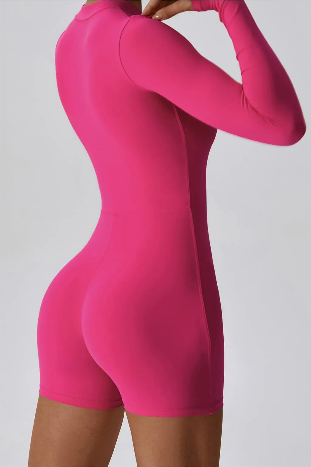 ZipFlex Long Sleeve Athleisure Romper
