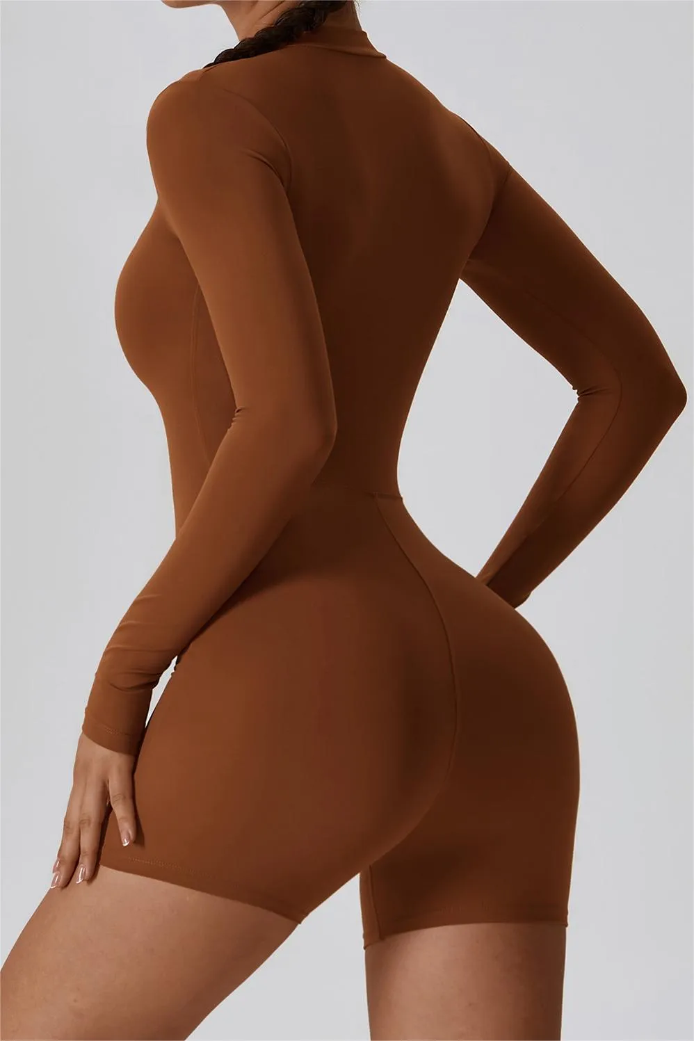 ZipFlex Long Sleeve Athleisure Romper