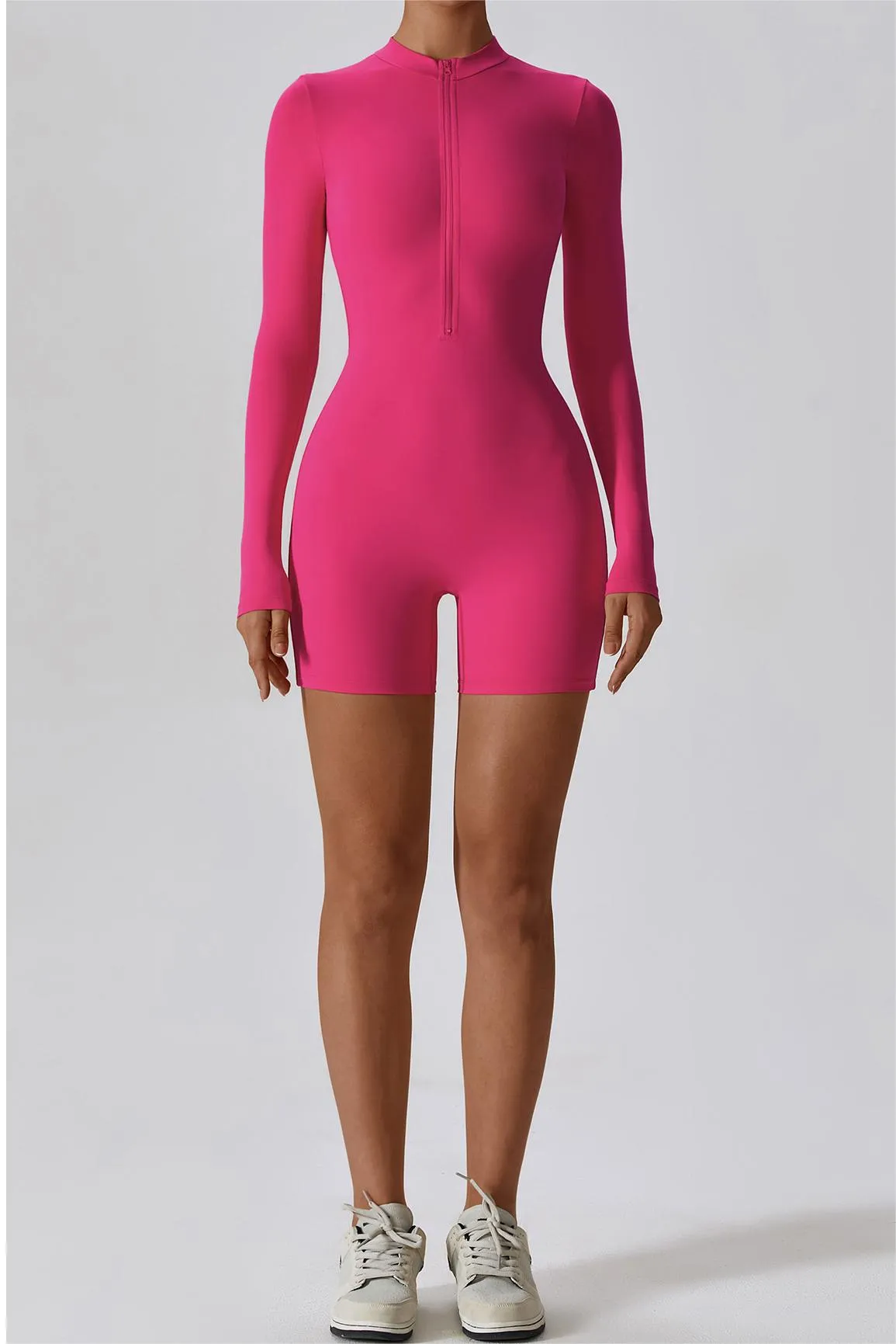 ZipFlex Long Sleeve Athleisure Romper